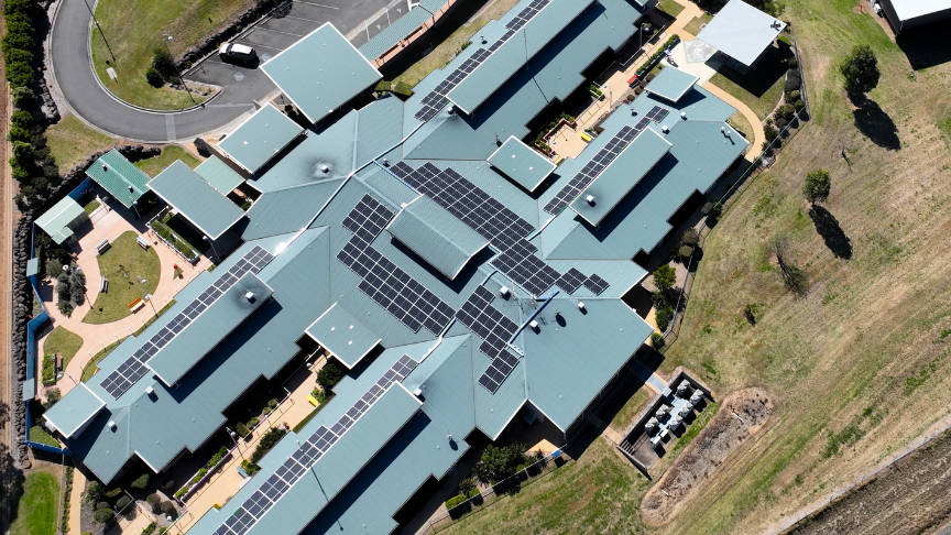Image for Solar panel project marks bright future for region’s hospitals