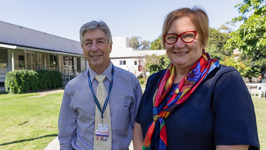 Dr Dennis Campbell and Merrilyn Strohfeldt