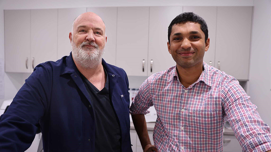 Dr Luke Dwyer and Dr Samaar Alva