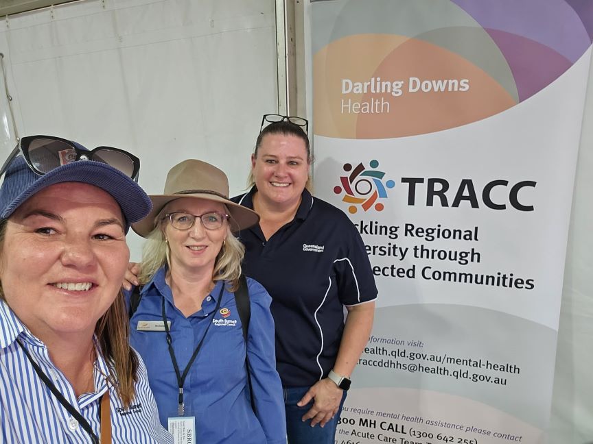 Dona Brown & Michelle Newson (SBRC) & Meredith Barry (TRACC) &ndash; supplied by M Barry